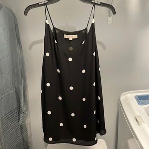 Loft Polka Dot Spaghetti Strap Tank